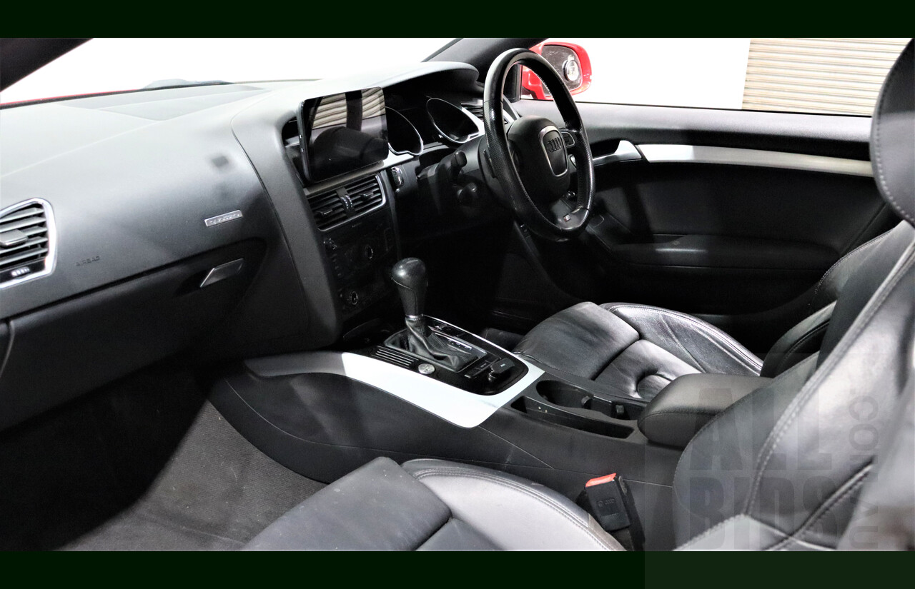 2/2010 Audi A5 S-Line 2.0 TFSI Quattro 8T 2d Coupe Red 2.0L Turbo