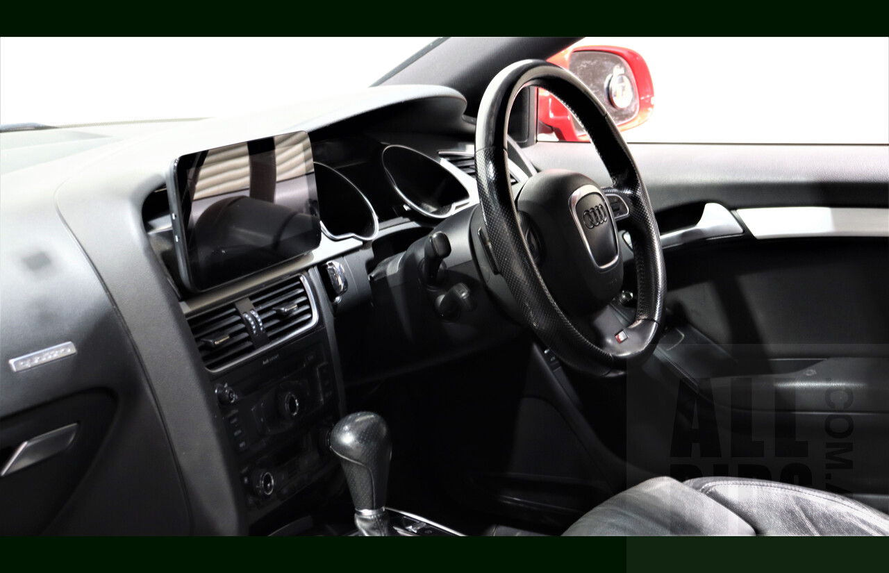 2/2010 Audi A5 S-Line 2.0 TFSI Quattro 8T 2d Coupe Red 2.0L Turbo