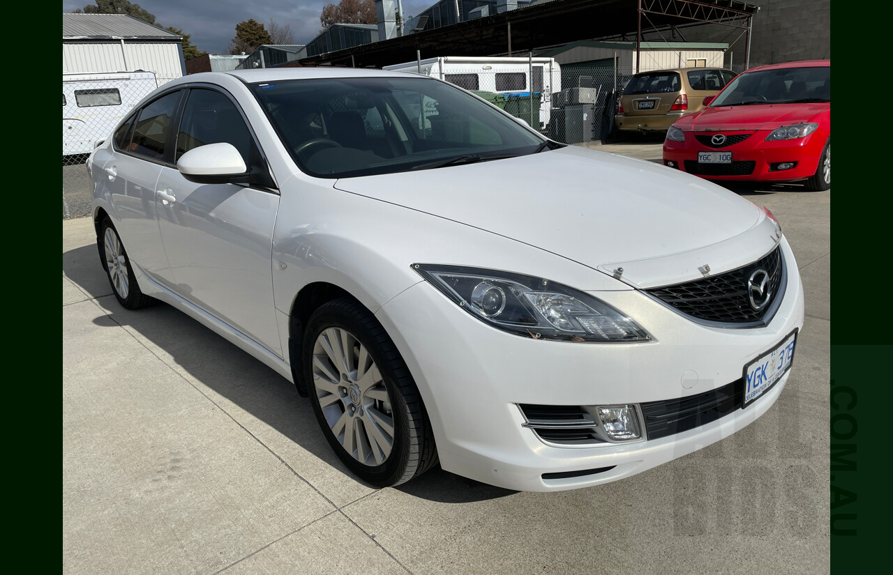 4/2009 Mazda Mazda6 Classic GH 5d Hatchback White 2.5L