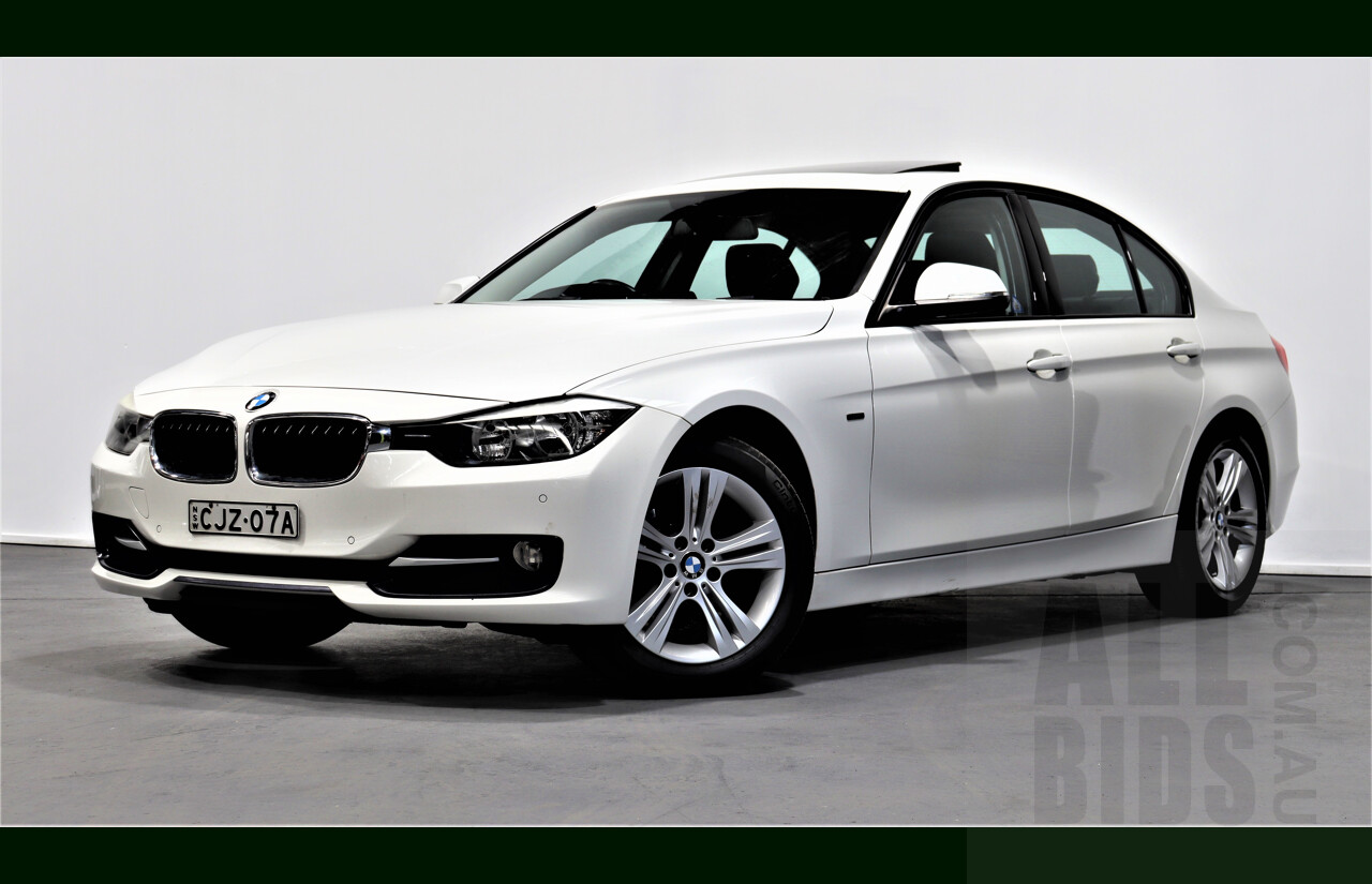 1/2013 BMW 318d Sport LINE F30 4d Sedan White 2.0L Turbo Diesel