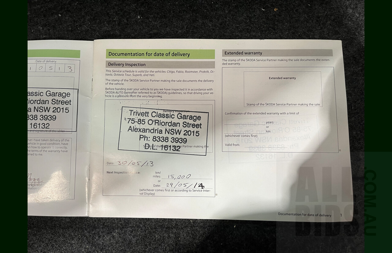 4/2013 Skoda Roomster 77 TSI 5J 4d Wagon Grey 1.2L