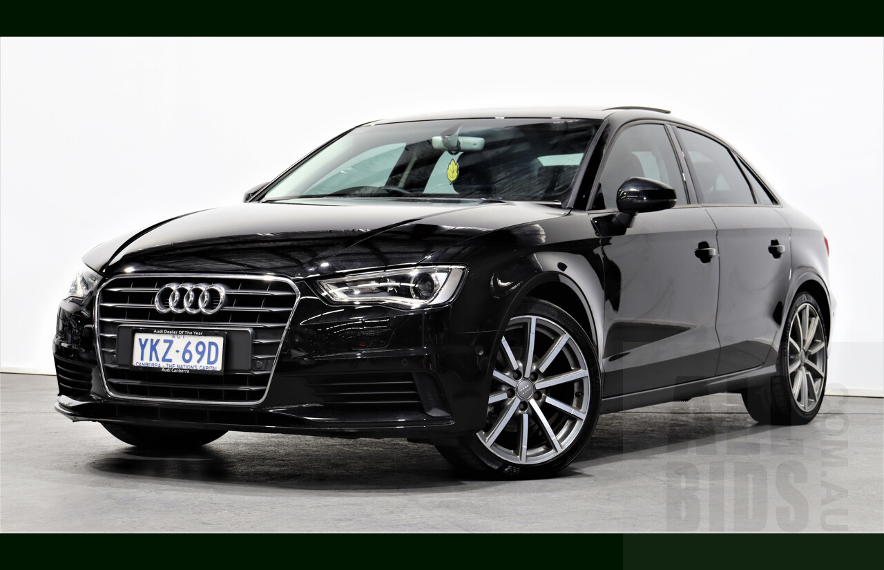 1/2016 Audi A3 1.4 TFSI 8V MY16 4d Sedan Black 1.4L