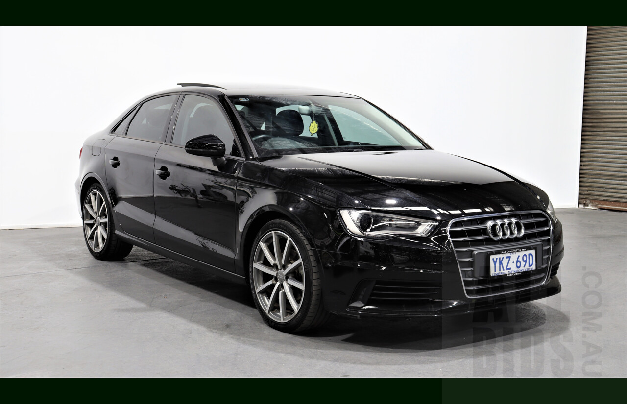 1/2016 Audi A3 1.4 TFSI 8V MY16 4d Sedan Black 1.4L