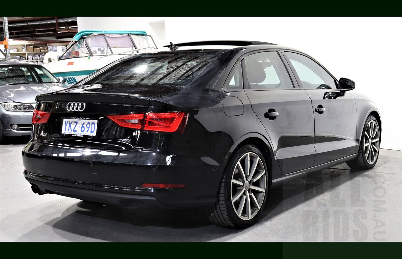 1/2016 Audi A3 1.4 TFSI 8V MY16 4d Sedan Black 1.4L