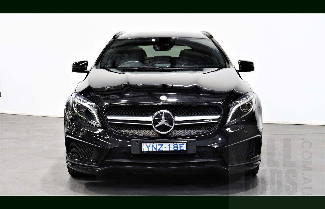 11/2015 Mercedes-Benz GLA 45 AMG 4matic X156 MY15 4d Wagon Black 2.0L Turbo