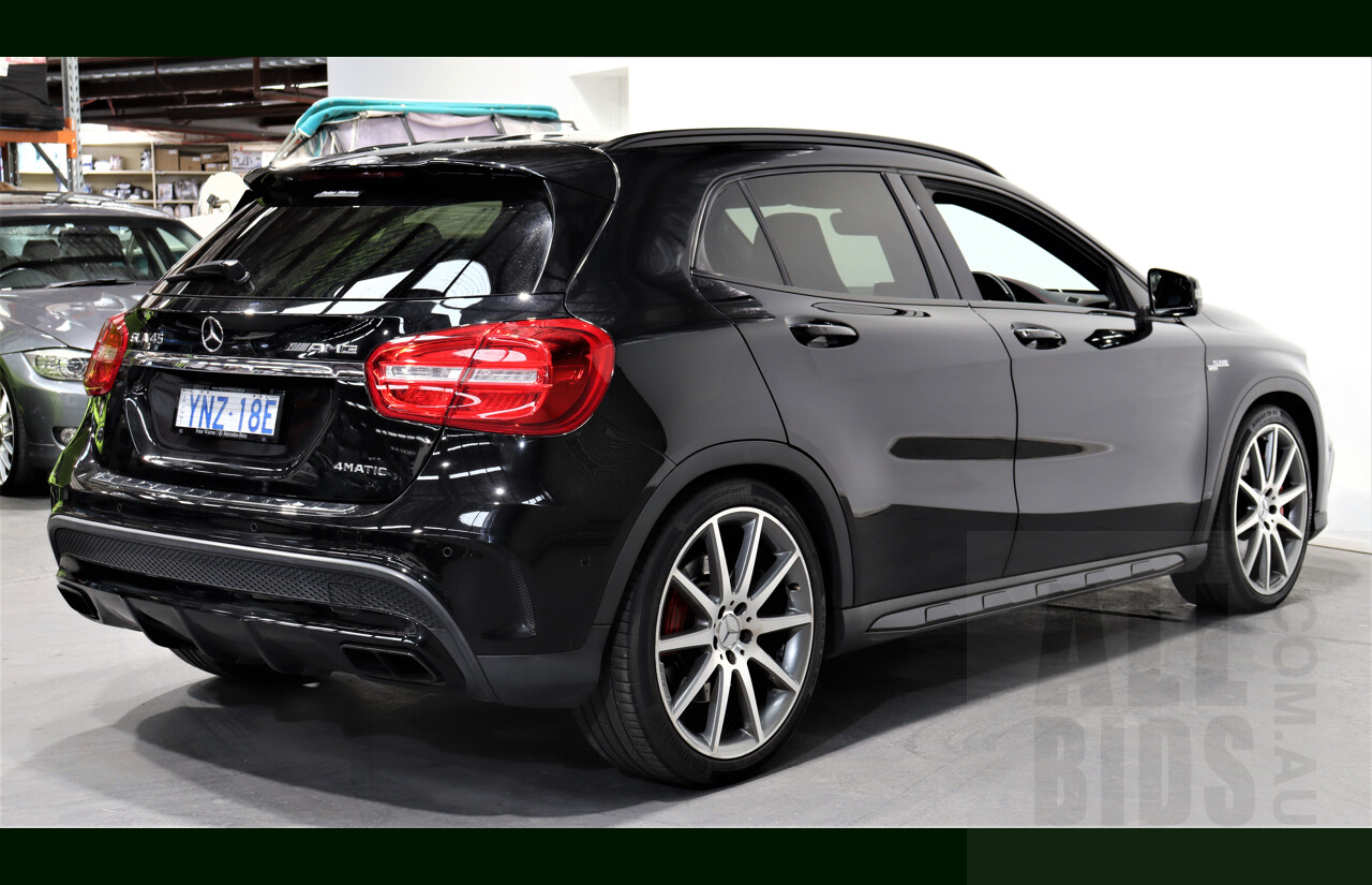 11/2015 Mercedes-Benz GLA 45 AMG 4matic X156 MY15 4d Wagon Black 2.0L Turbo