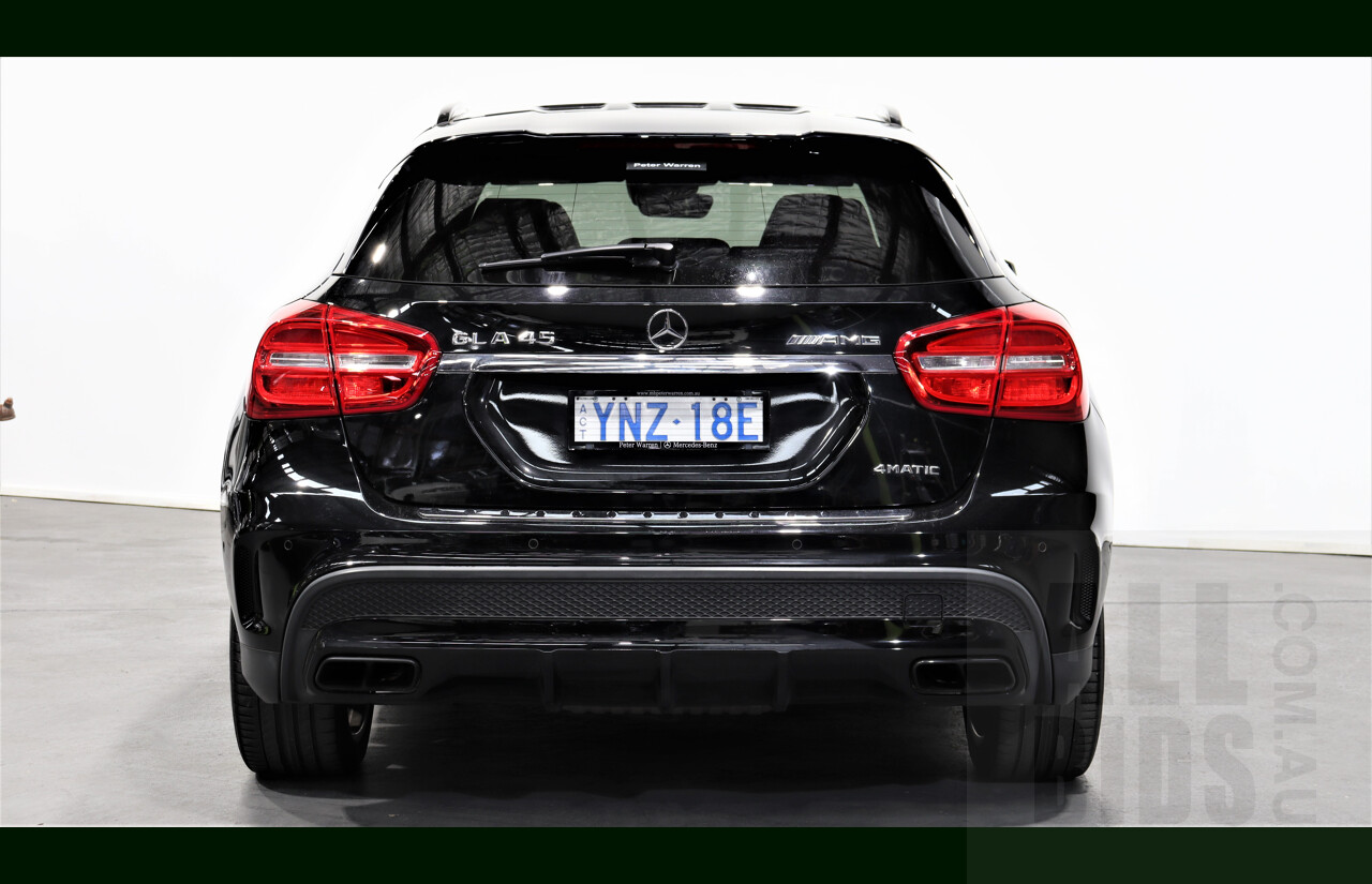 11/2015 Mercedes-Benz GLA 45 AMG 4matic X156 MY15 4d Wagon Black 2.0L Turbo