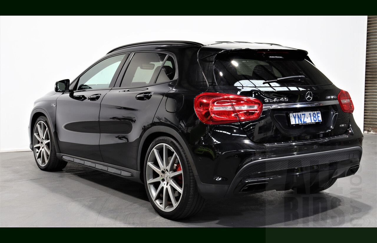 11/2015 Mercedes-Benz GLA 45 AMG 4matic X156 MY15 4d Wagon Black 2.0L Turbo