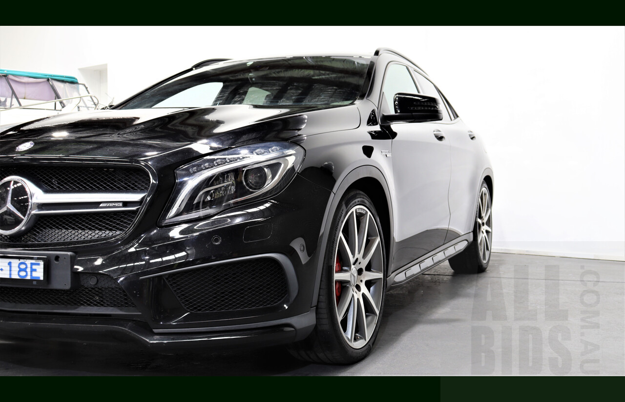 11/2015 Mercedes-Benz GLA 45 AMG 4matic X156 MY15 4d Wagon Black 2.0L Turbo