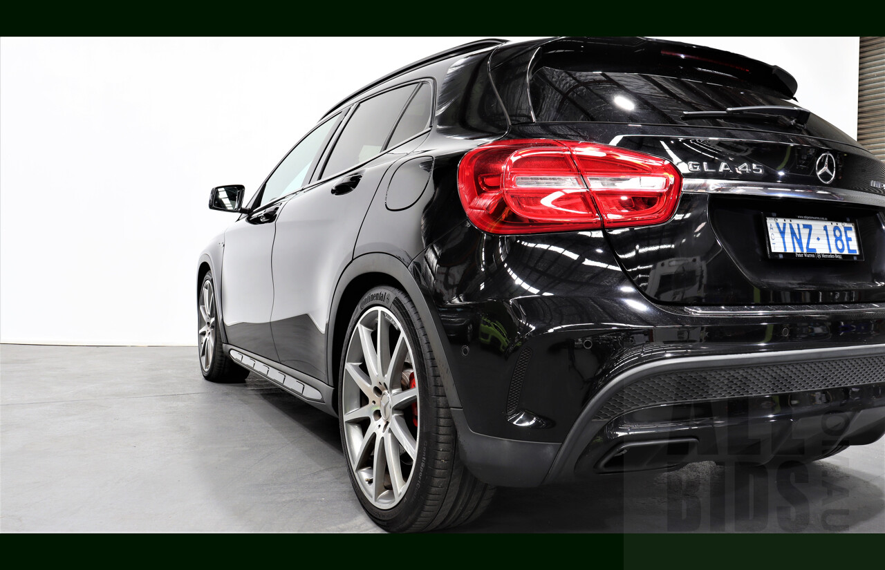 11/2015 Mercedes-Benz GLA 45 AMG 4matic X156 MY15 4d Wagon Black 2.0L Turbo
