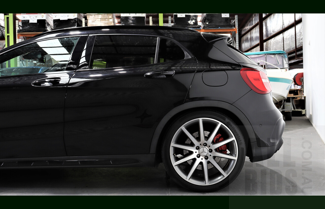 11/2015 Mercedes-Benz GLA 45 AMG 4matic X156 MY15 4d Wagon Black 2.0L Turbo