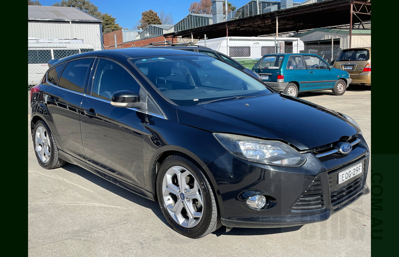 8/2013 Ford Focus Sport LW MK2 5d Hatchback Black 2.0L