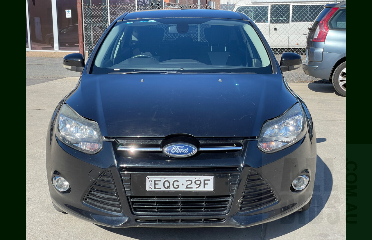 8/2013 Ford Focus Sport LW MK2 5d Hatchback Black 2.0L