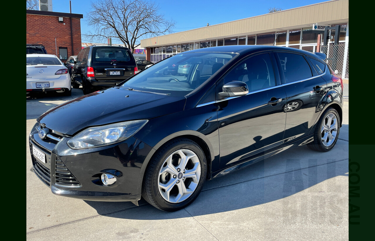 8/2013 Ford Focus Sport LW MK2 5d Hatchback Black 2.0L