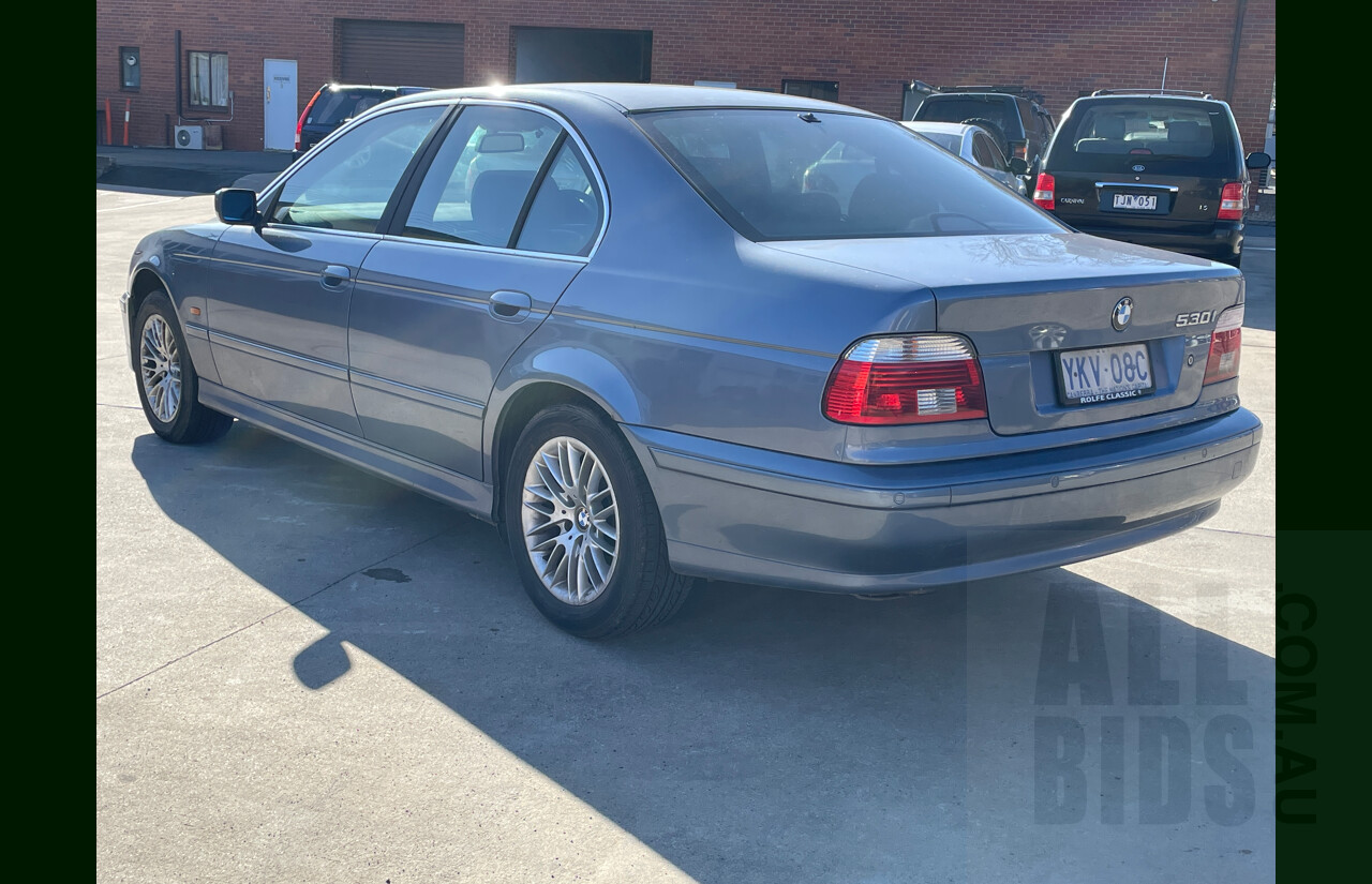 8/2001 BMW 530i Executive E39 4d Sedan Blue 3.0L