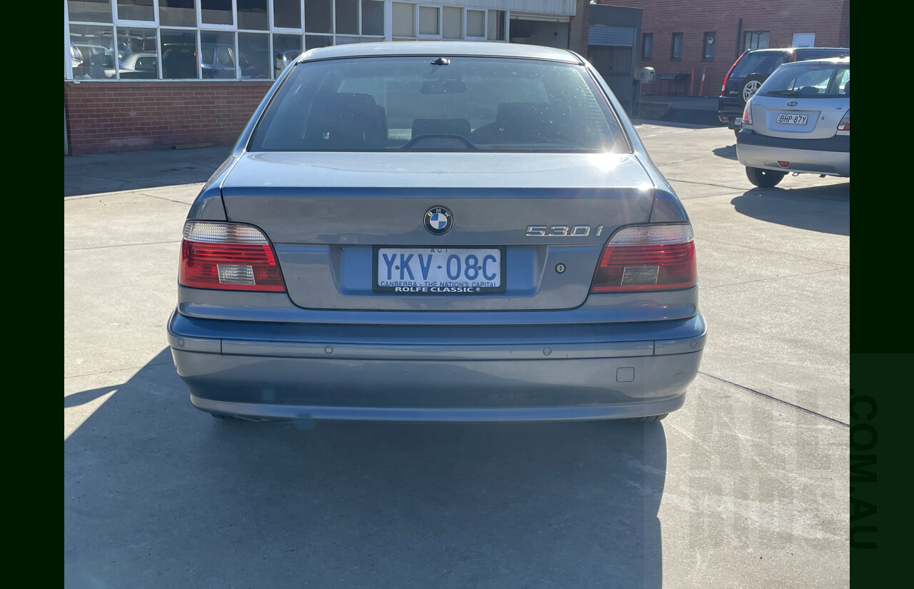 8/2001 BMW 530i Executive E39 4d Sedan Blue 3.0L