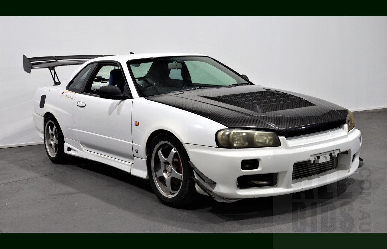 6/1998 Nissan Skyline 25-GT R34 Coupe White 3.0L Turbo RB30 With RB25 Head