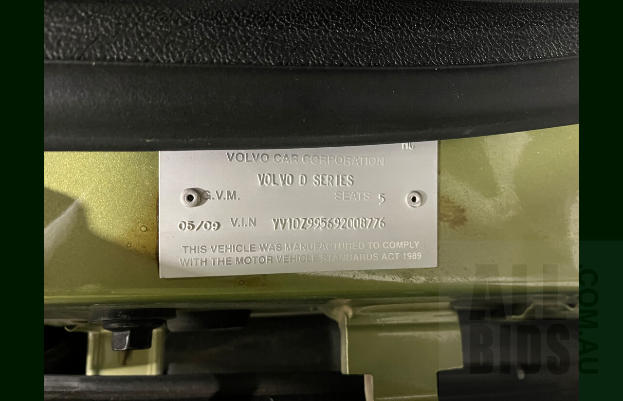 5/2009 Volvo XC60 T6 4d AWD Wagon Green 3.0L