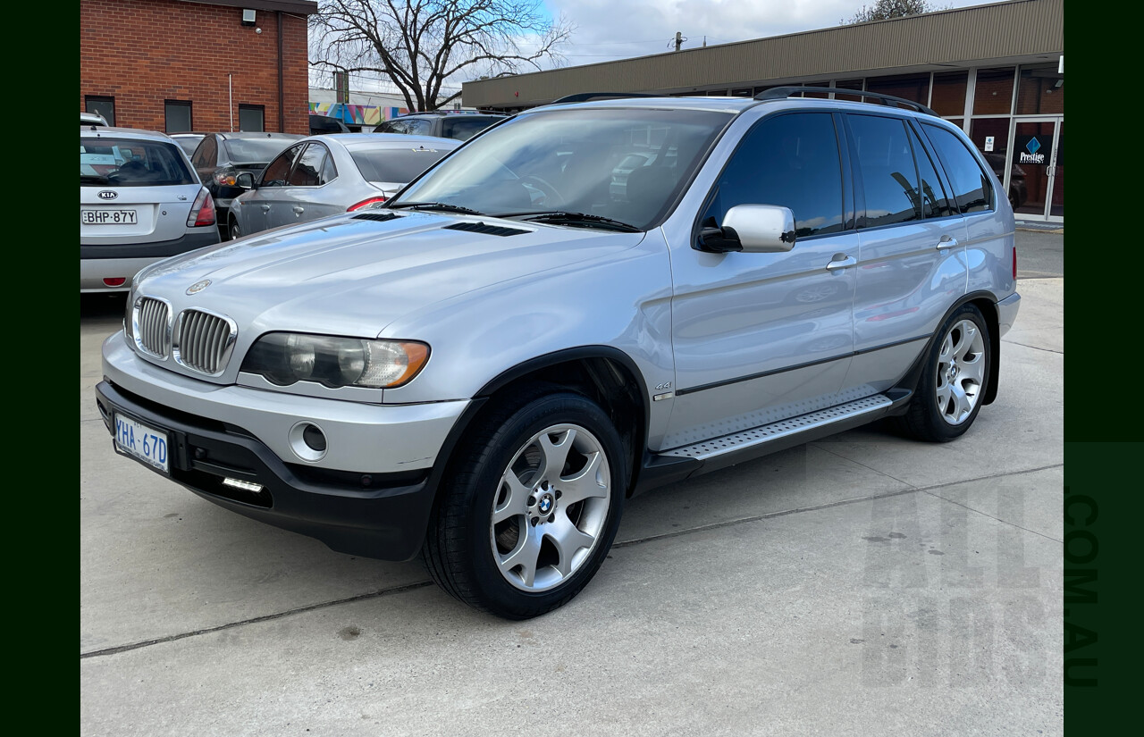 8/2001 Bmw X5 4.4i E53 4d Wagon Silver 4.4L