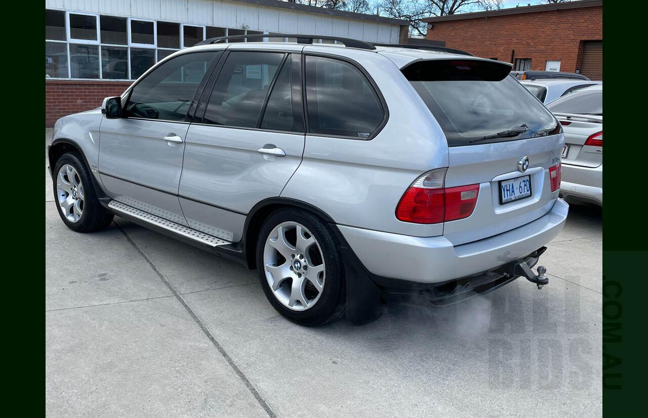 8/2001 Bmw X5 4.4i E53 4d Wagon Silver 4.4L