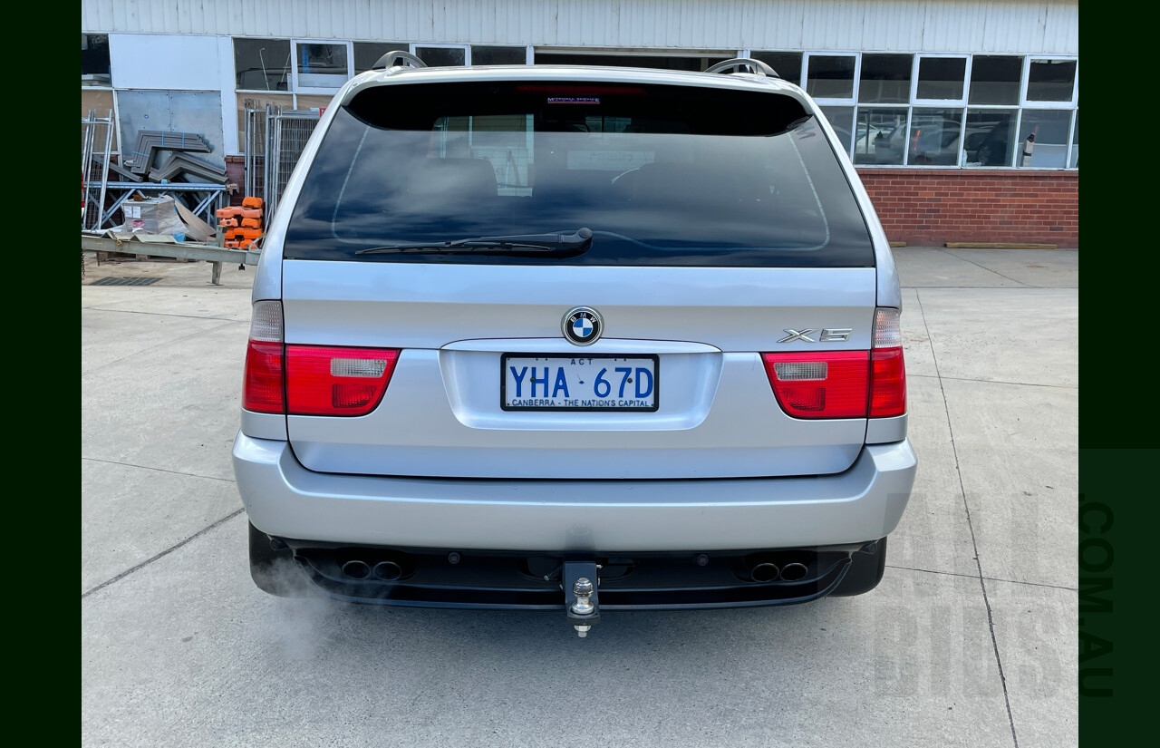 8/2001 Bmw X5 4.4i E53 4d Wagon Silver 4.4L