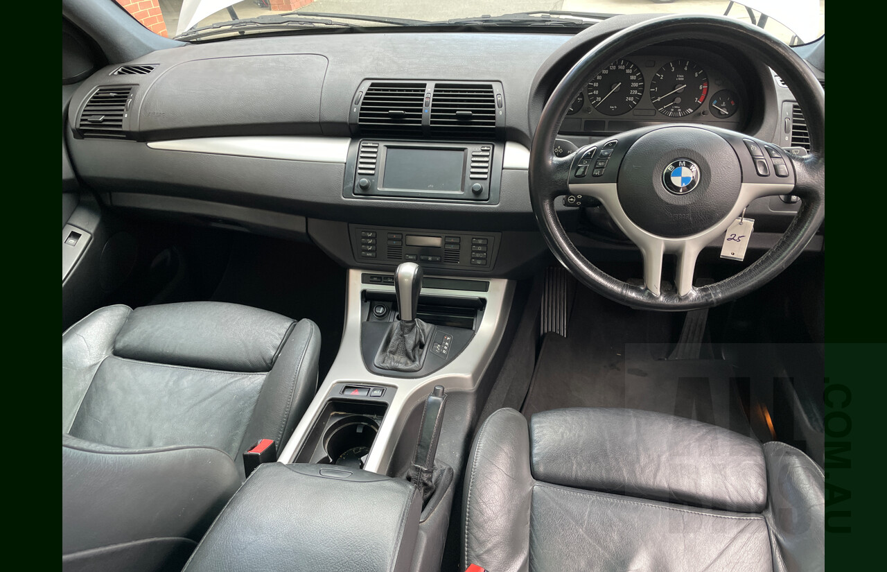 8/2001 Bmw X5 4.4i E53 4d Wagon Silver 4.4L