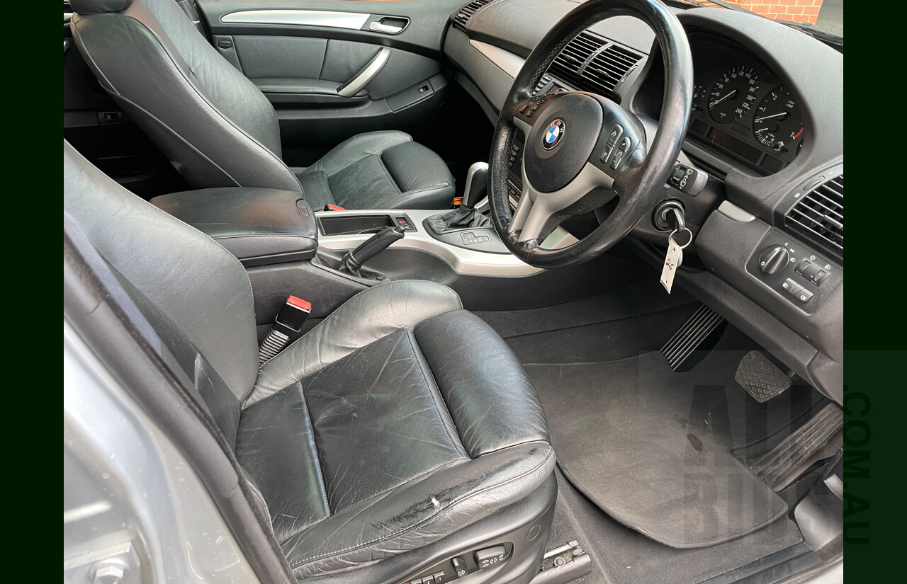 8/2001 Bmw X5 4.4i E53 4d Wagon Silver 4.4L