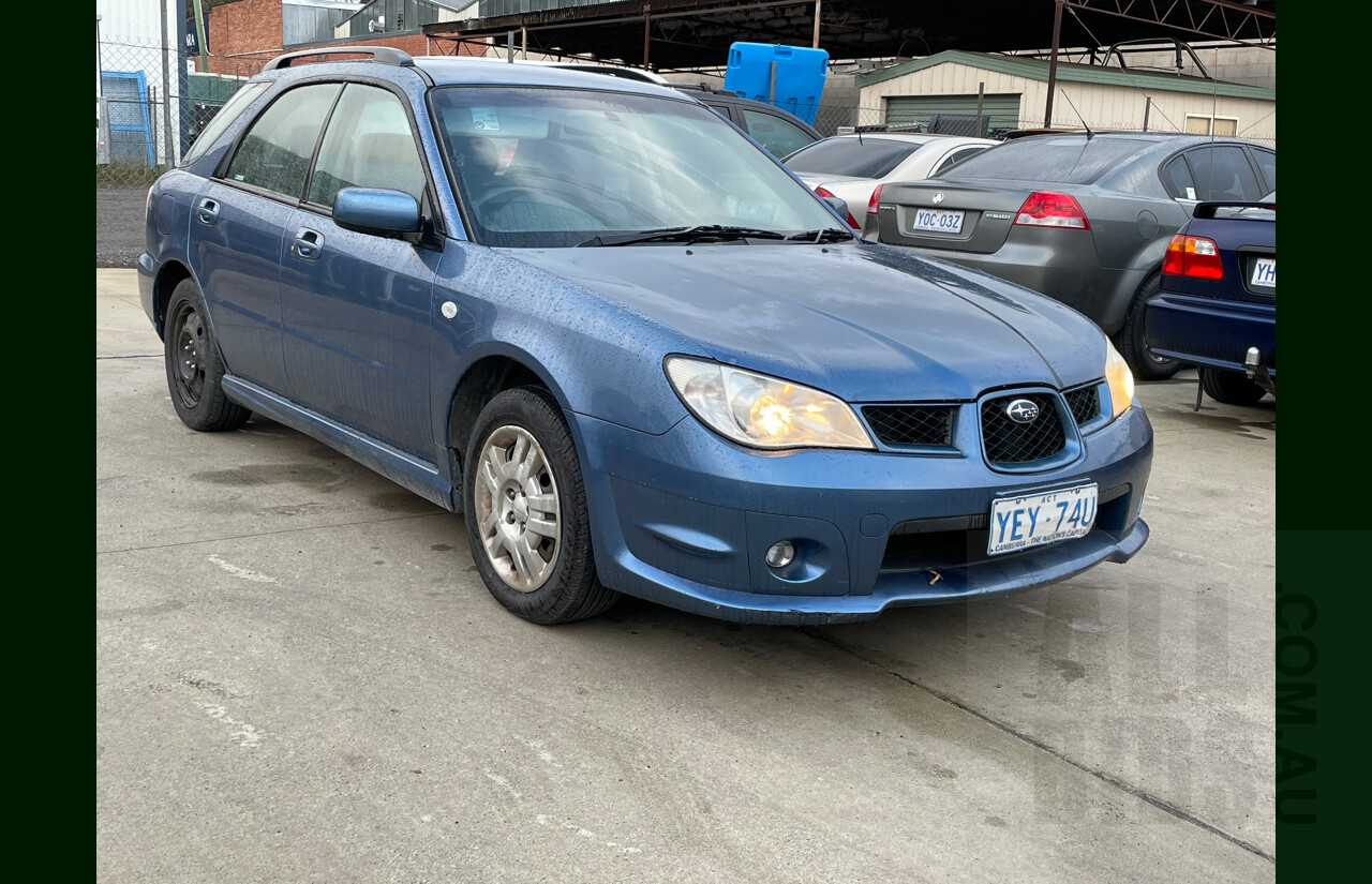 4/2007 Subaru Impreza 2.0i (awd) MY07 5d Hatchback Blue 2.0L