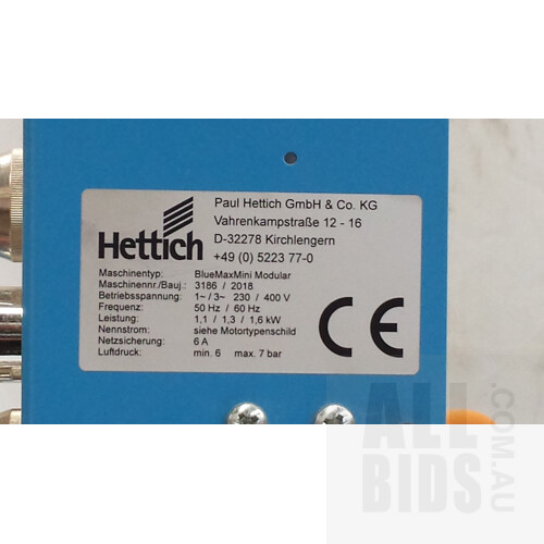 Hettich Blue Max Mini Modular Drilling and Insertion Machine