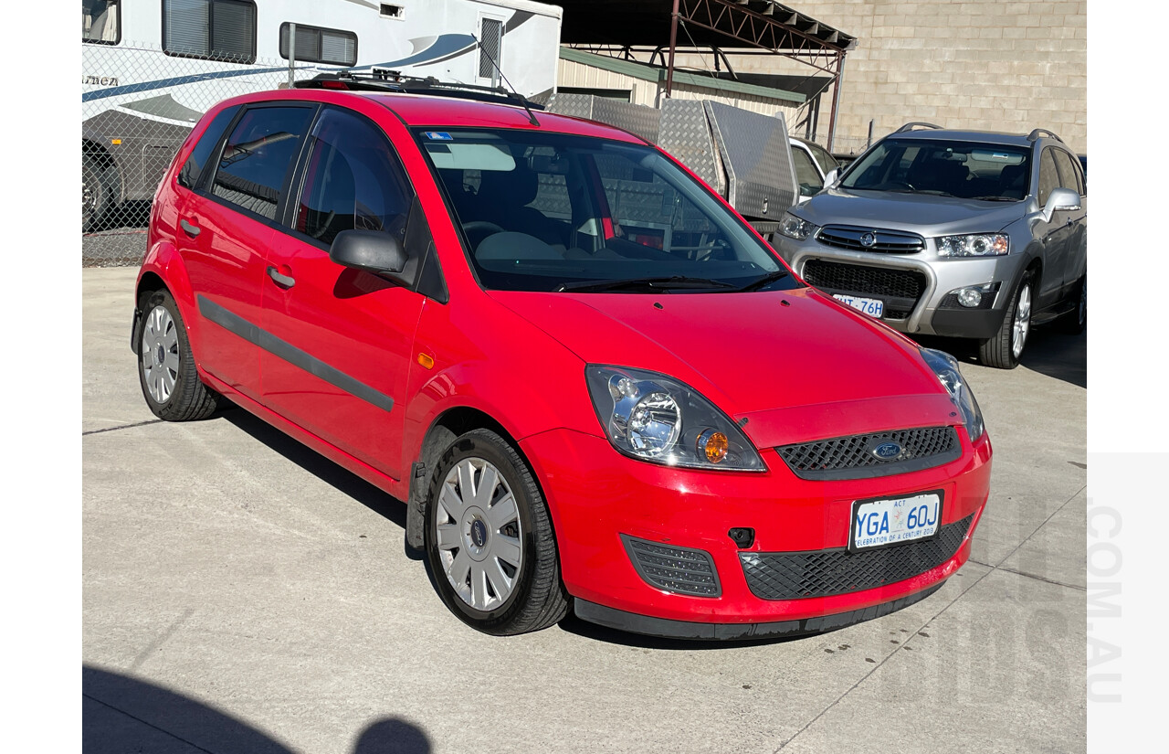 12/2007 Ford Fiesta LX WQ 5d Hatchback Red 1.6L