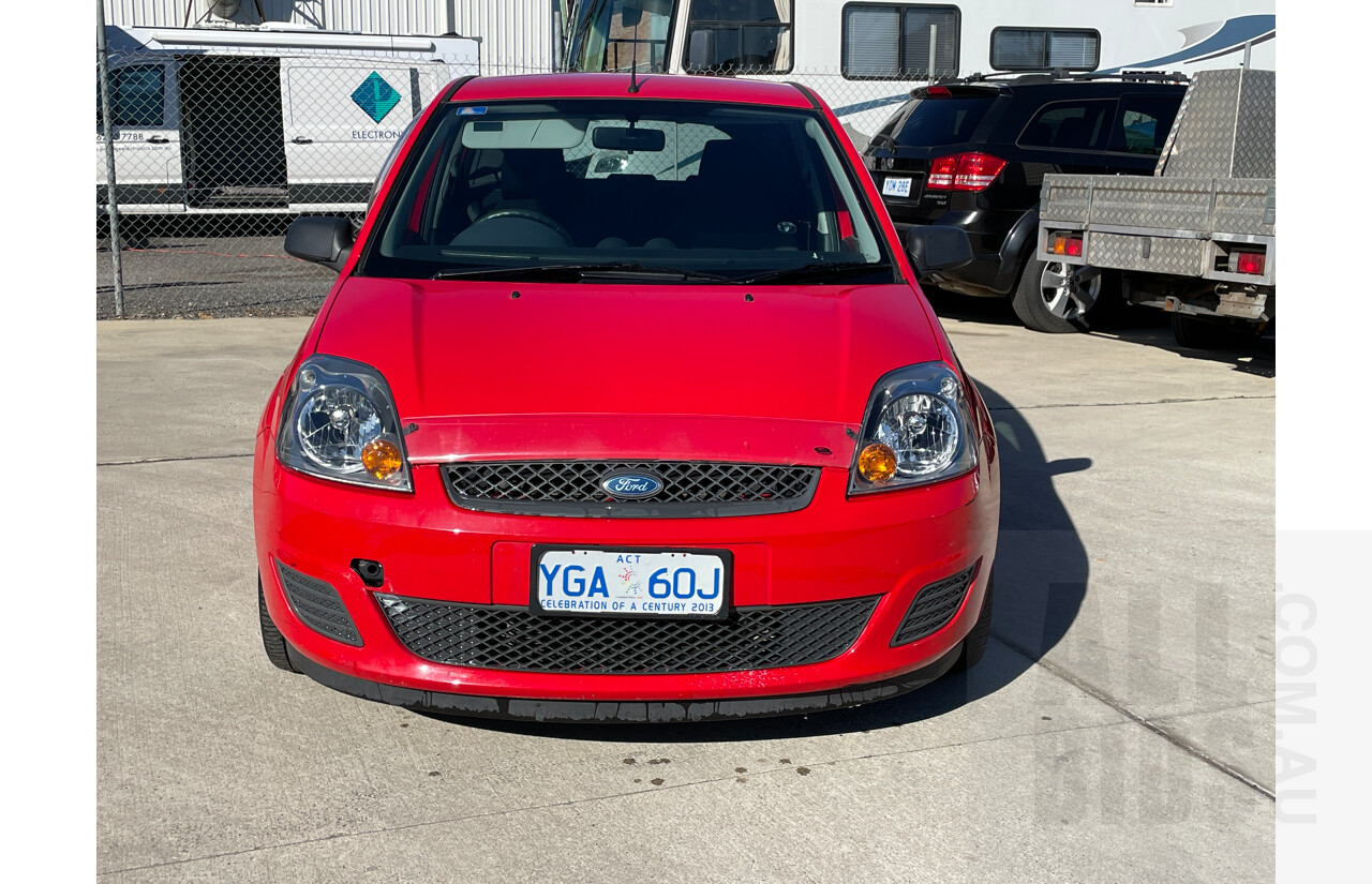 12/2007 Ford Fiesta LX WQ 5d Hatchback Red 1.6L
