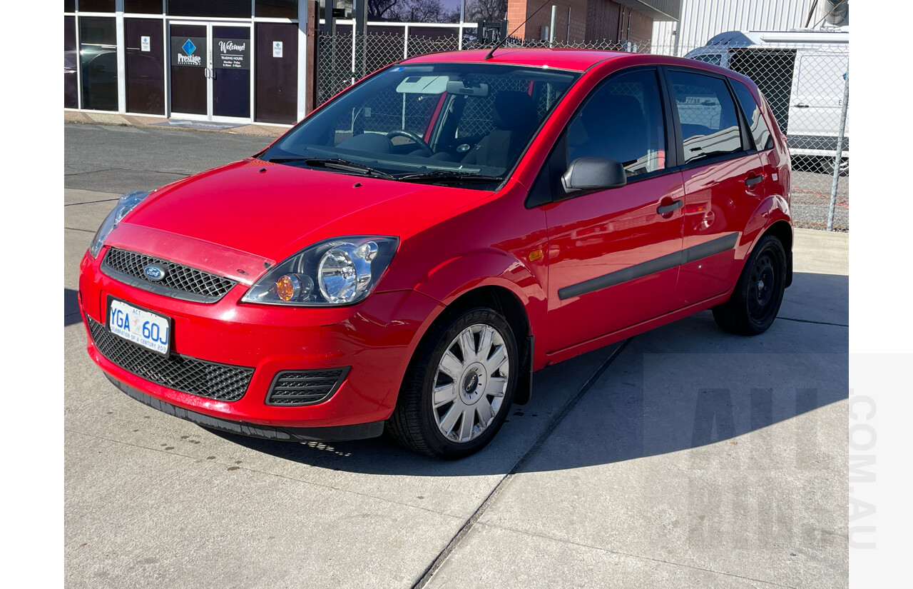 12/2007 Ford Fiesta LX WQ 5d Hatchback Red 1.6L