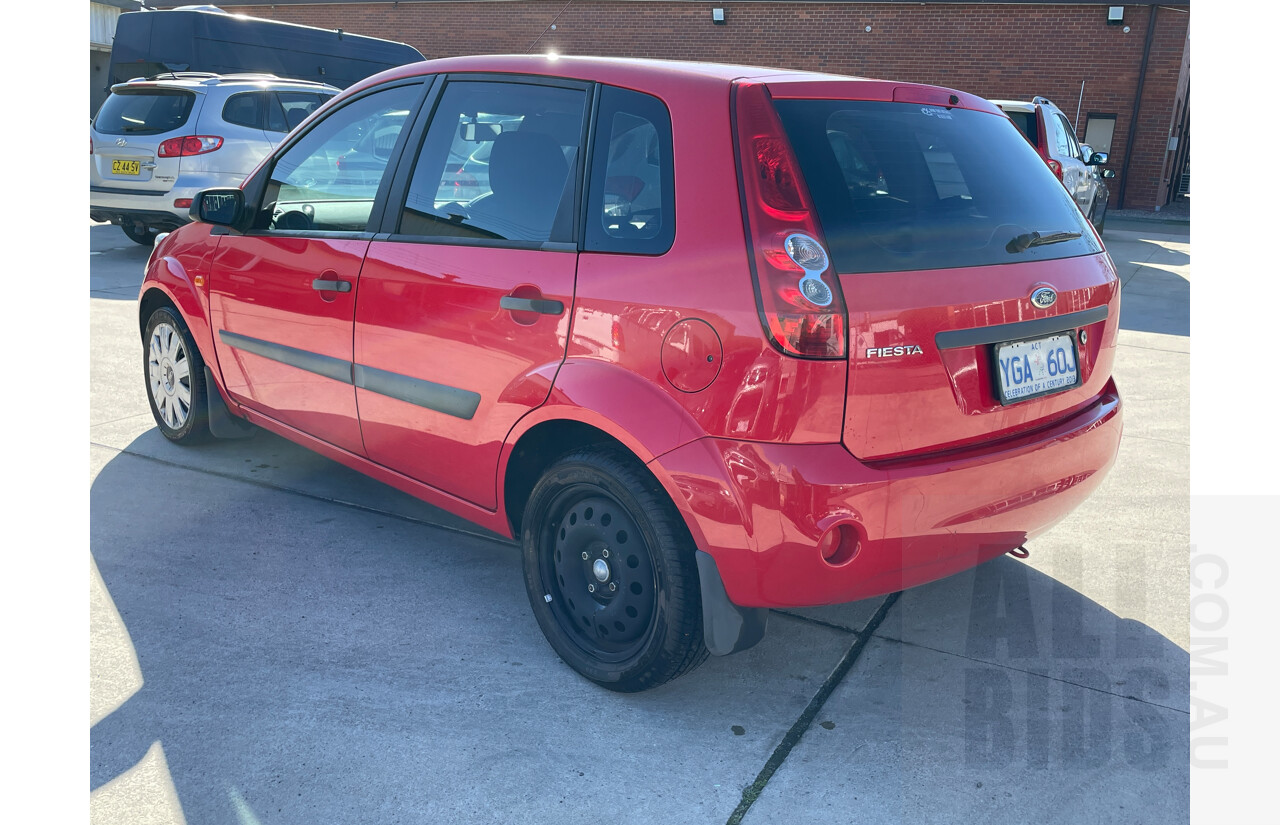 12/2007 Ford Fiesta LX WQ 5d Hatchback Red 1.6L