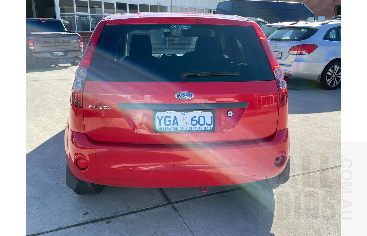12/2007 Ford Fiesta LX WQ 5d Hatchback Red 1.6L