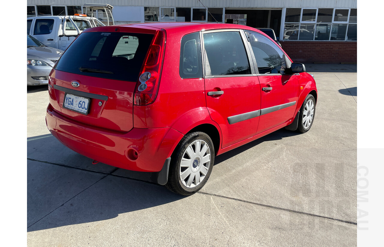 12/2007 Ford Fiesta LX WQ 5d Hatchback Red 1.6L