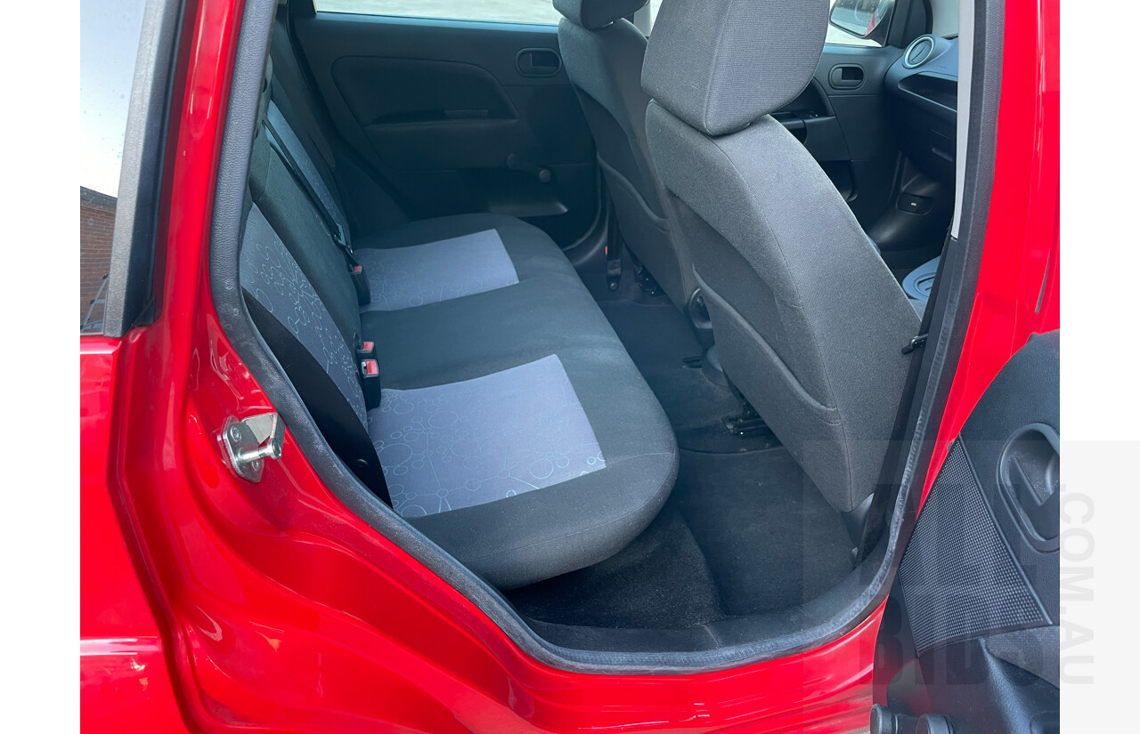 12/2007 Ford Fiesta LX WQ 5d Hatchback Red 1.6L