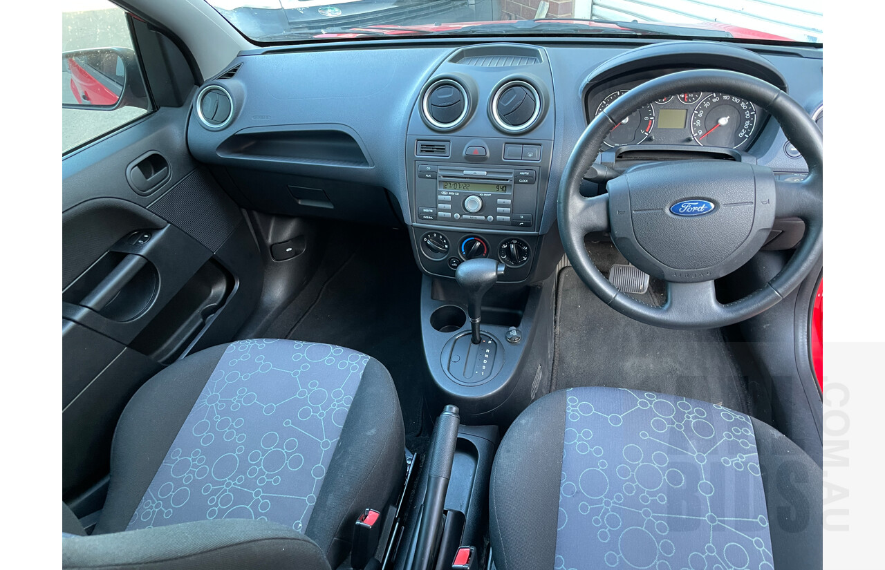 12/2007 Ford Fiesta LX WQ 5d Hatchback Red 1.6L