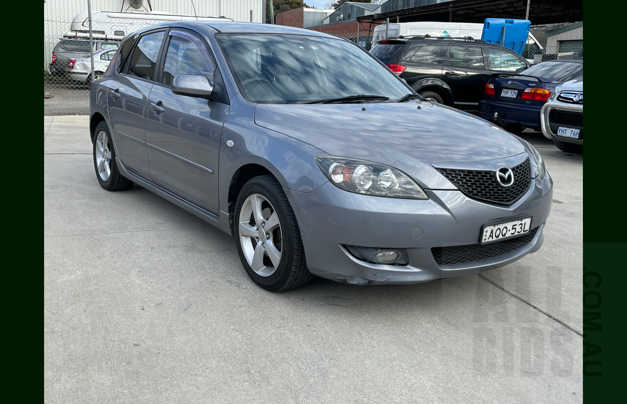 5/2004 Mazda Mazda3 MAXX Sport BK 5d Hatchback Grey 2.0L