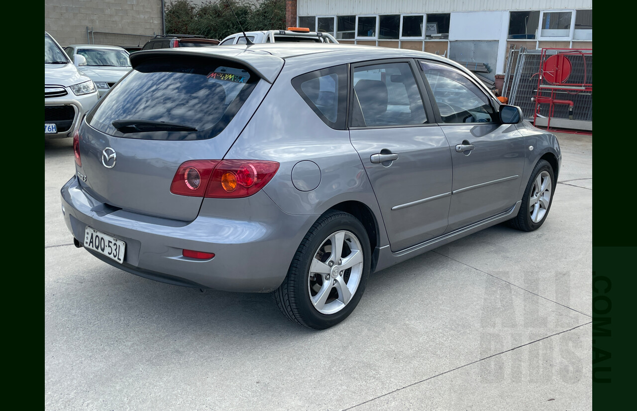 5/2004 Mazda Mazda3 MAXX Sport BK 5d Hatchback Grey 2.0L