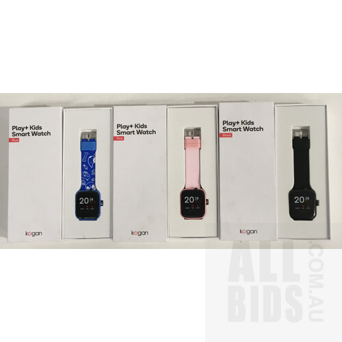 Kogan Play Plus Kids Smart Watch - Lot Of Three