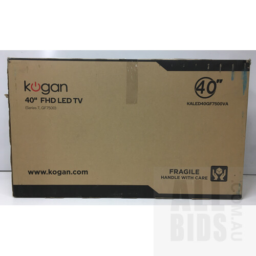 Kogan 40 Full HD LED TV Series 7 - ORP $379.99