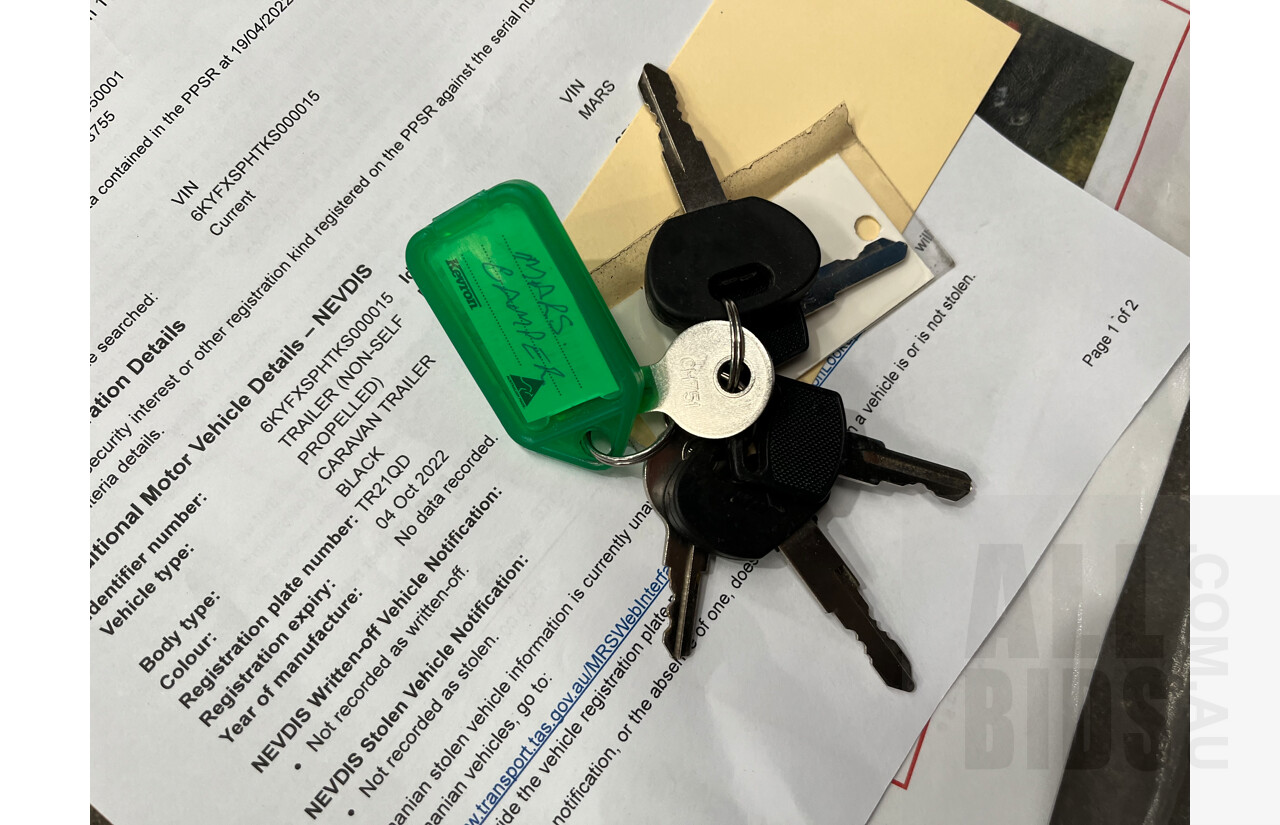 2019 Mars Campers Trailers Spirit HT Off-Road Camper Trailer - Rego: TR21QD (NSW) - Vin number: SKYFXSPHTKS000015