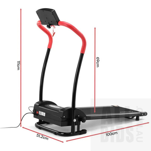 Fortis 300mm Belt Electric Foldable Treadmill - ORP $219