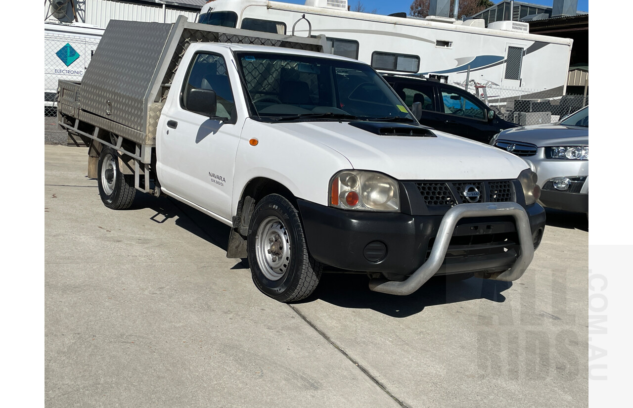 6/2009 Nissan Navara DX (4x2) D22 MY08 C/Chas White 2.5L