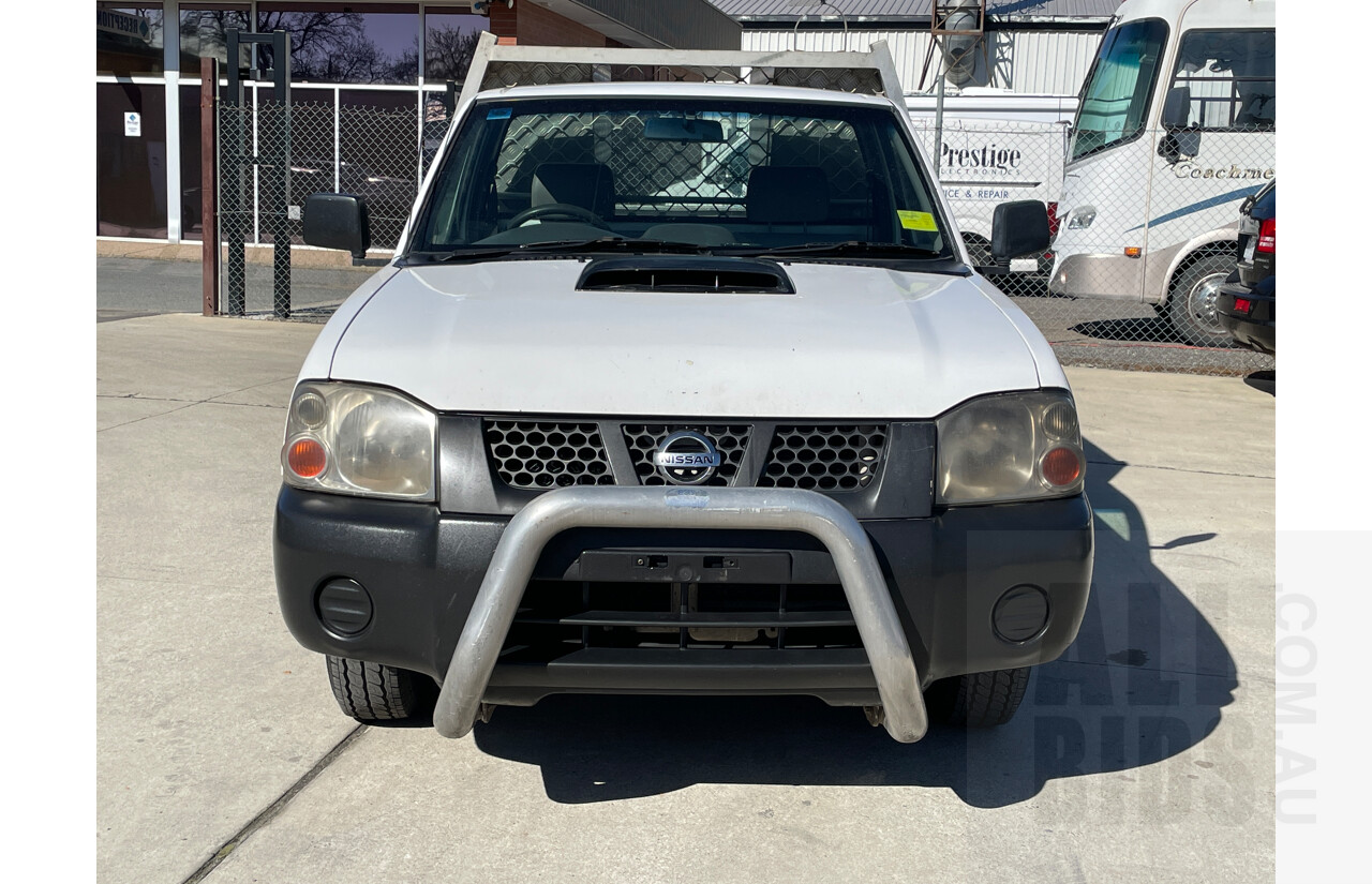 6/2009 Nissan Navara DX (4x2) D22 MY08 C/Chas White 2.5L