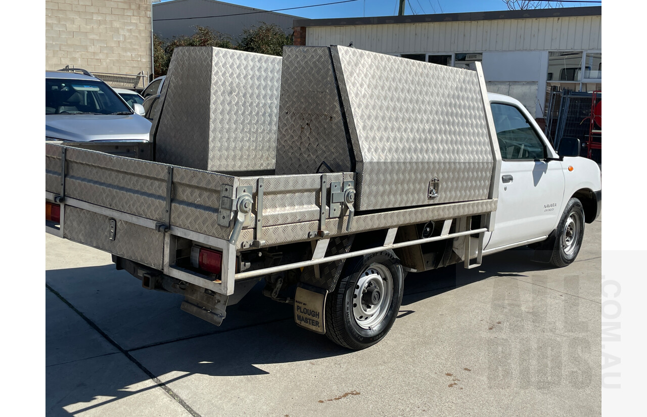 6/2009 Nissan Navara DX (4x2) D22 MY08 C/Chas White 2.5L