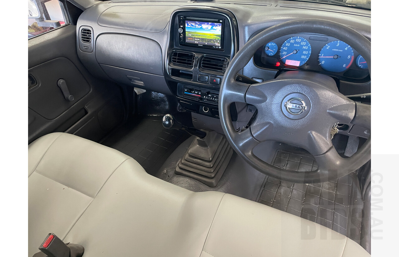 6/2009 Nissan Navara DX (4x2) D22 MY08 C/Chas White 2.5L