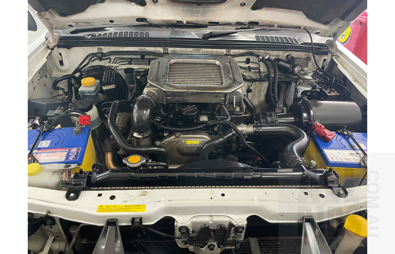 6/2009 Nissan Navara DX (4x2) D22 MY08 C/Chas White 2.5L