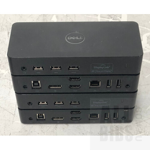 Dell (D3100) UHD 4K USB 3.0 Docking Station - Lot of Four