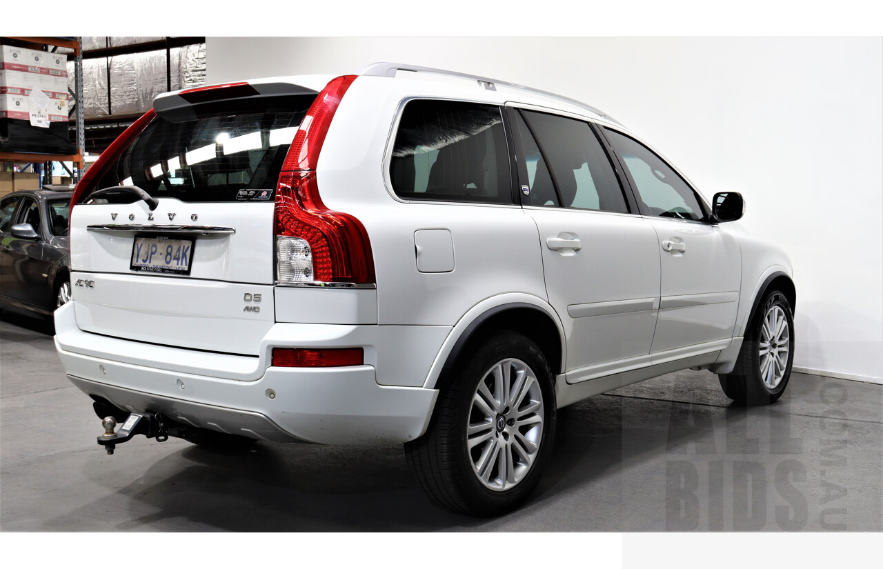 4/2013 Volvo XC90 D5 Executive MY12 4d Wagon White 2.4L